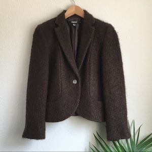 DKNY mohair wool blazer
